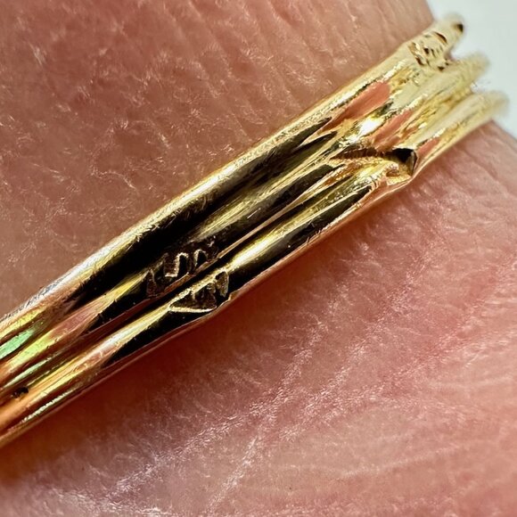 Vintage Israeli Eilat Stone 14K Ring Size 7 - Picture 3 of 14